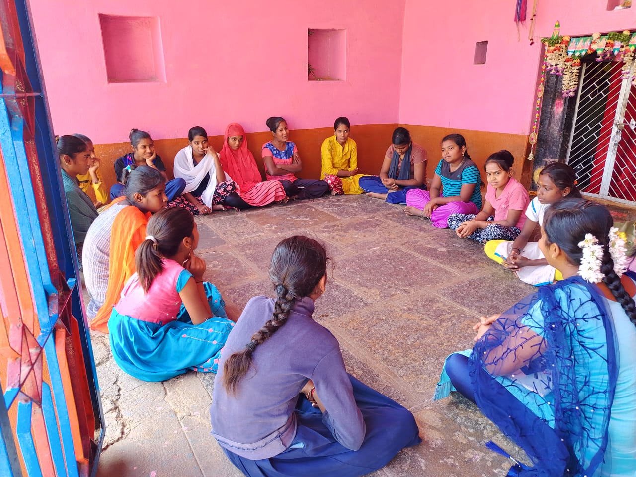/media/anthyodaya/Weekly sessions are conducted with adolesent girls in the targeted villages.jpg